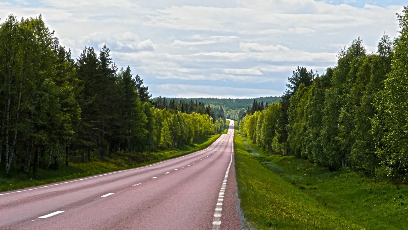 La strada E45 in Svezia
