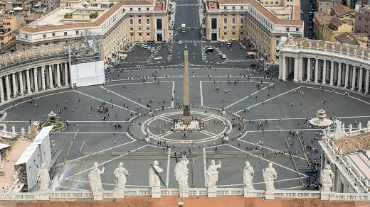 Roma - Piazza San Pietro panorama mozzafiato dal Cupolone